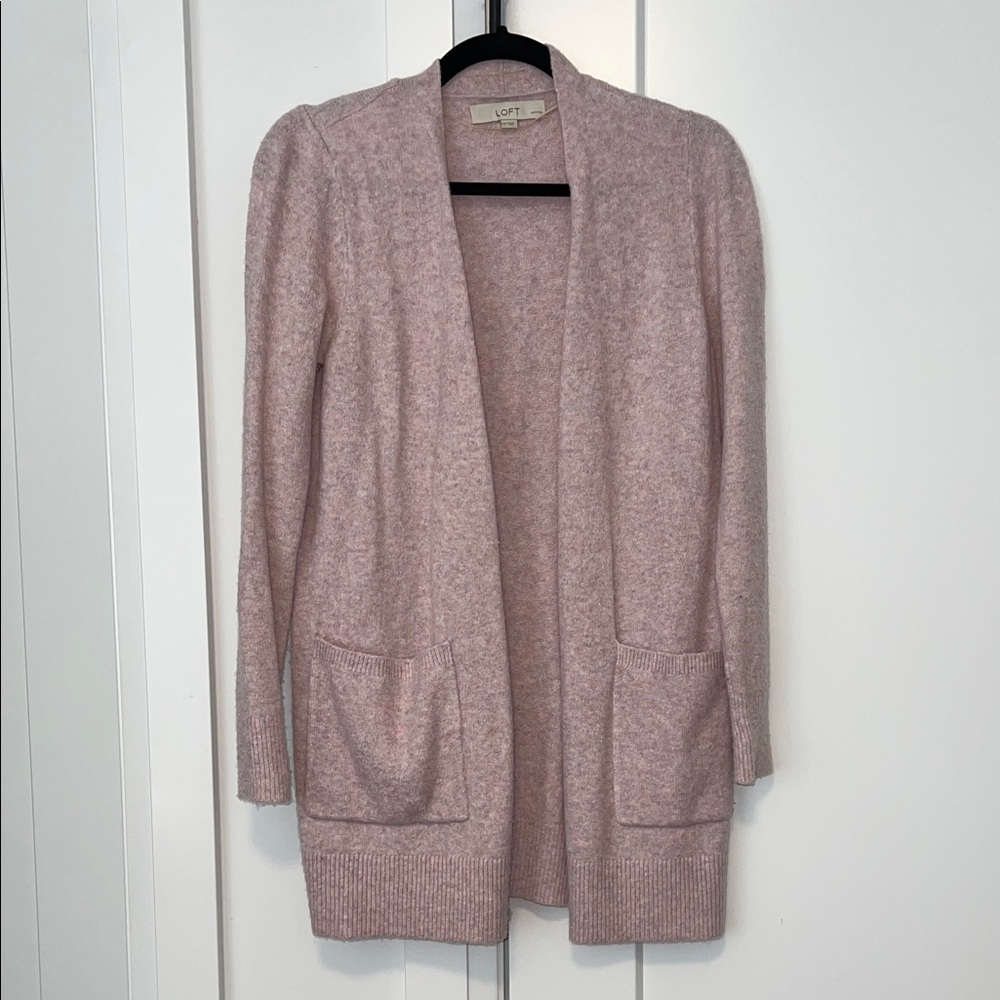 LOFT Blush Pink Cardigan XS X SMALL